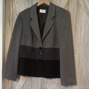 Precis UK Grey Black Knit Blazer 16